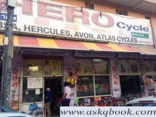 hero cycle showroom in rohini