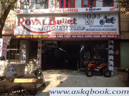 bike accessories shop in karol bagh