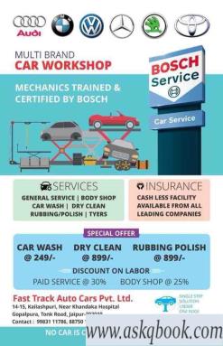 8709 Bosch Car Service Fast Track Autocars Pvt Ltd Tonk Road Car