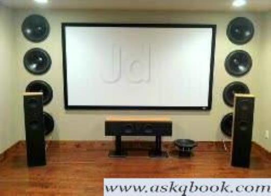 home theatre with screen price